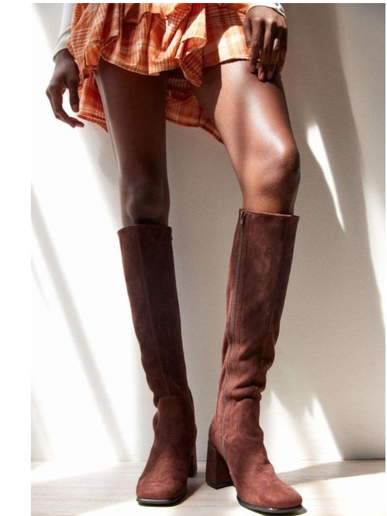 Jeffrey Campbell Shoes - Jeffrey Cambell Hot Lava -K2 Knee-high stretch boot, Brown Suede, Size 8, NWT
